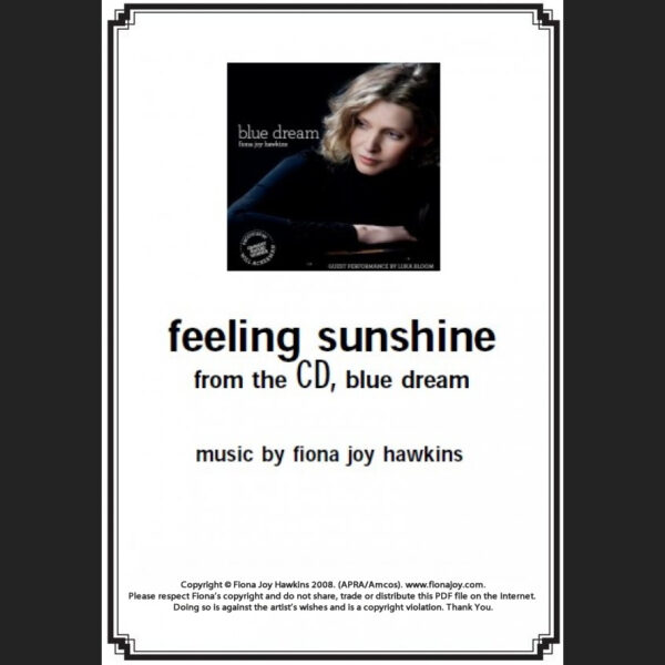 BLUE DREAM - Feeling Sunshine - Sheet Music