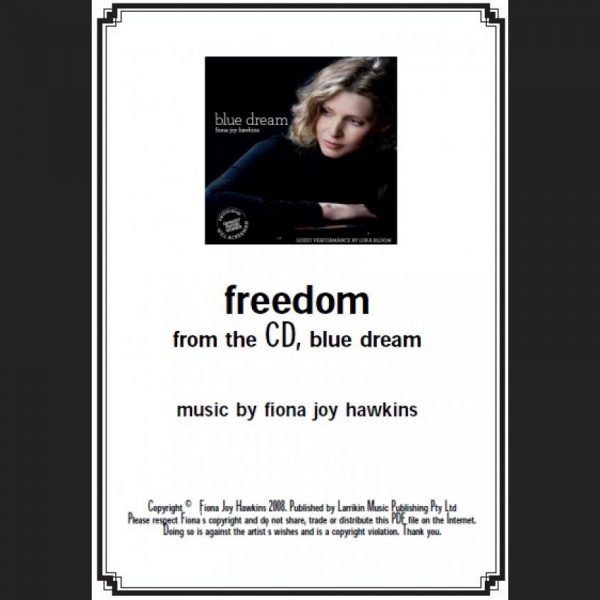 BLUE DREAM - freedom - Sheet Music - Download