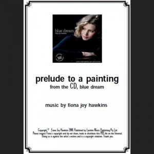 BLUE DREAM - prelude to a painting - Sheet Music - Download