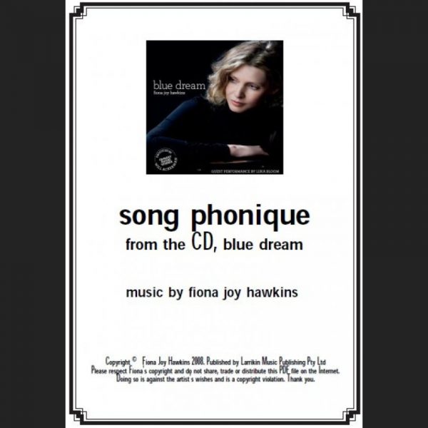 BLUE DREAM - song phonique - Sheet Music - Download