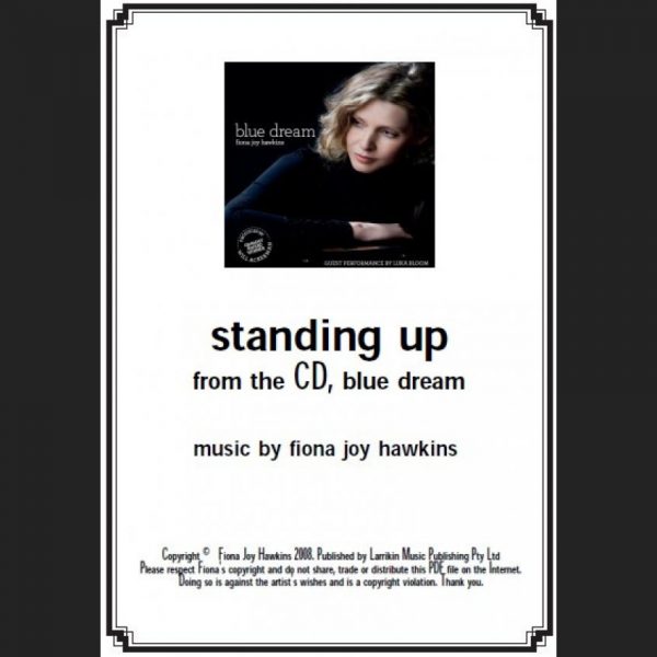 BLUE DREAM - standing up - Sheet Music - Download
