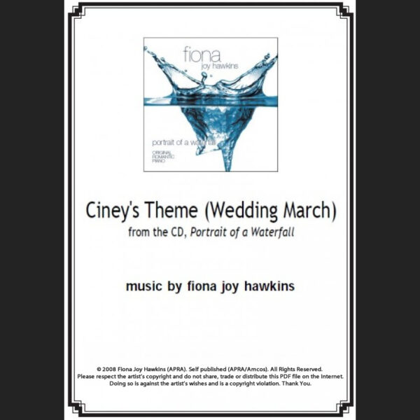 Ciney's Theme - Sheet Music