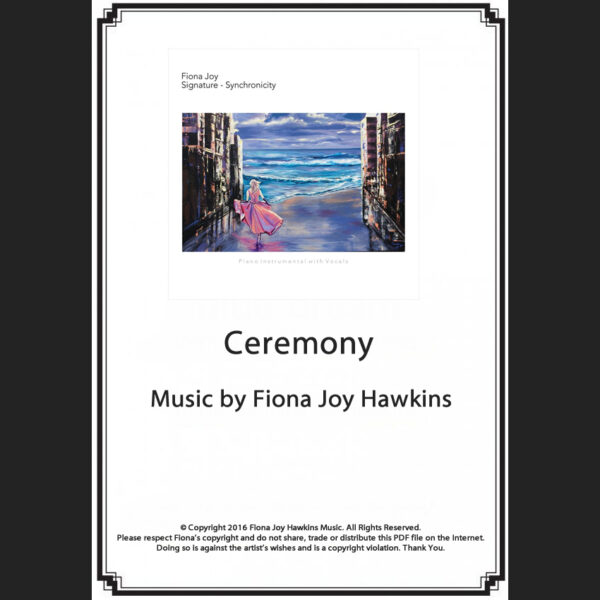 Ceremony - Sheet Music